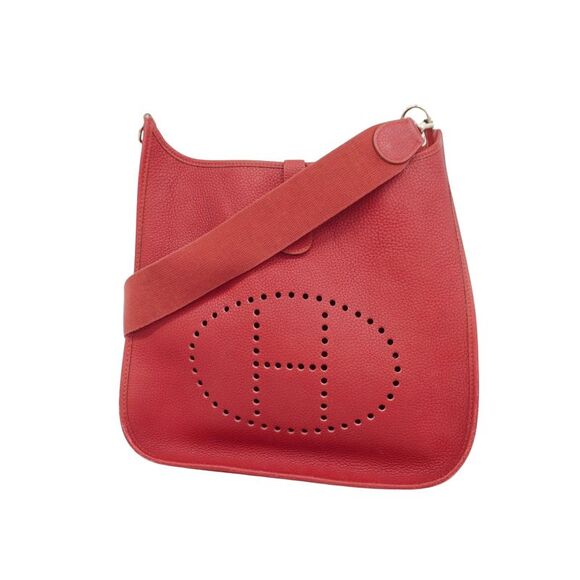 Hermès Evelyne Red Leather Shopper Bag (Pre-Owned) - Picture 1 of 16